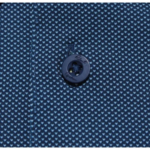Robert Graham NWT Hyde Short Sleeve Polo Shirt Size S Classic Fit in Blue